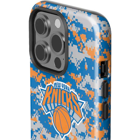 NBA New York Knicks Digi Camo iPhone 15 Pro Impact Case